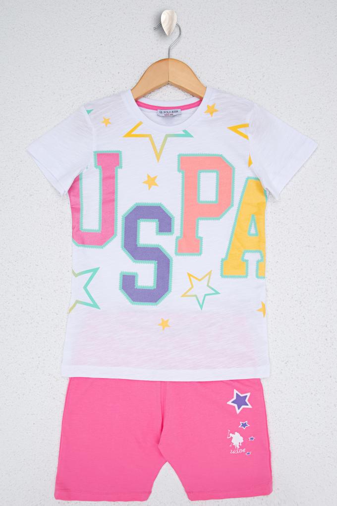 Kız Çocuk Beyaz Pijama Takımı