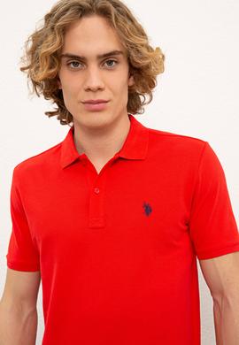 Erkek Kırmızı Basic Tişört - 50217612053