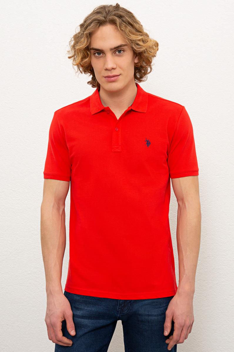 Erkek Kırmızı Basic Tişört