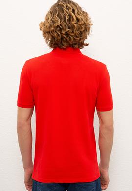 Erkek Kırmızı Basic Tişört - 50217612053