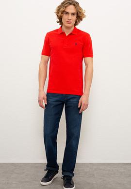 Erkek Kırmızı Basic Tişört - 50217612053