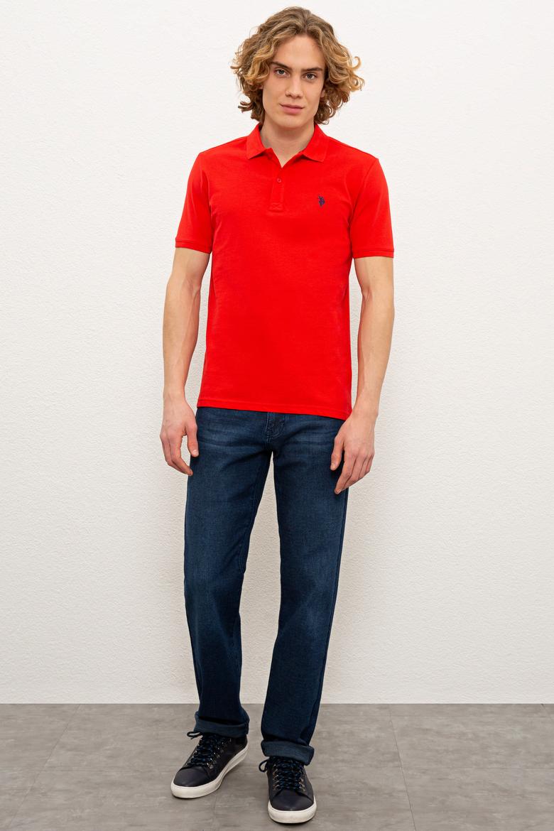 Erkek Kırmızı Basic Tişört - 50217612053