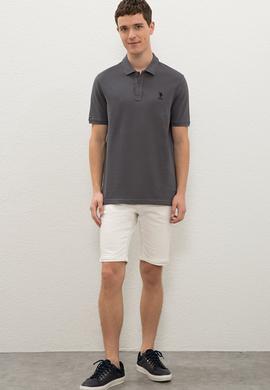 Erkek Antrasit Basic Tişört - 50222614210