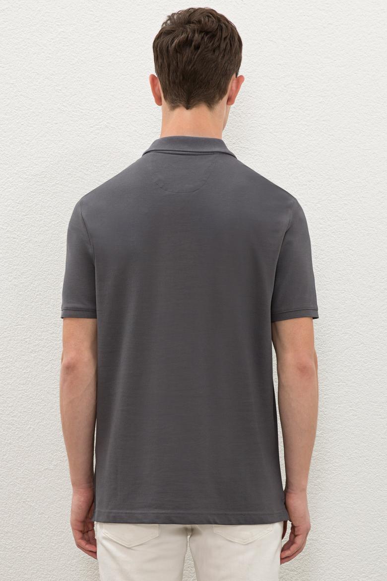 Erkek Antrasit Basic Tişört - 50222614210