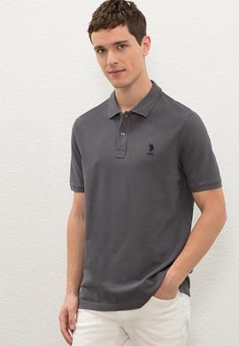 Erkek Antrasit Basic Tişört - 50222614210