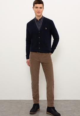 Erkek Kahverengi Kanvas Pantolon - 50224770021