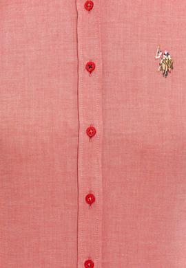 Kadın Kırmızı Uzun Kollu Basic Gömlek - 50232199010