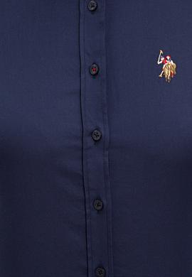 Kadın Lacivert Uzun Kollu Basic Gömlek - 50232199030