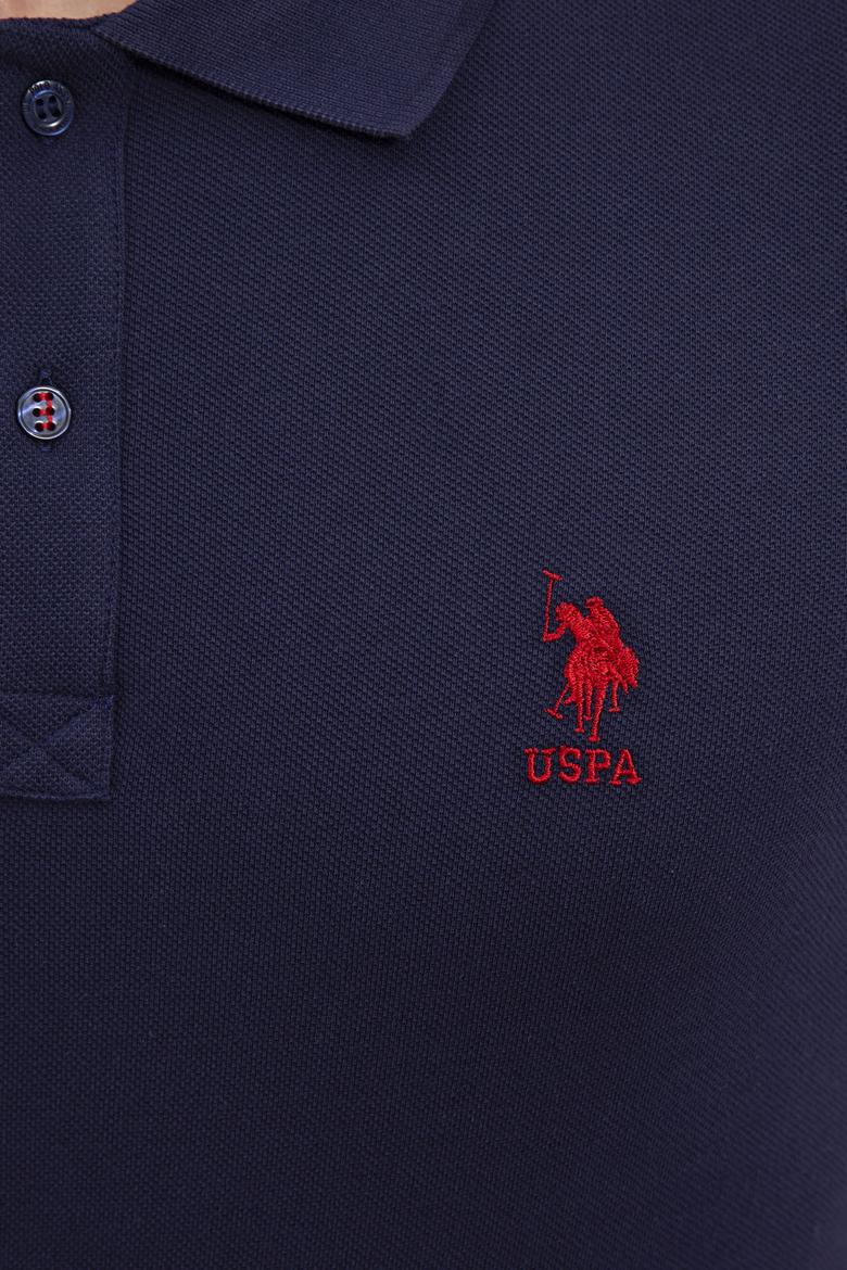 Erkek Lacivert Polo Yaka Basic T-Shirt - 50232308071