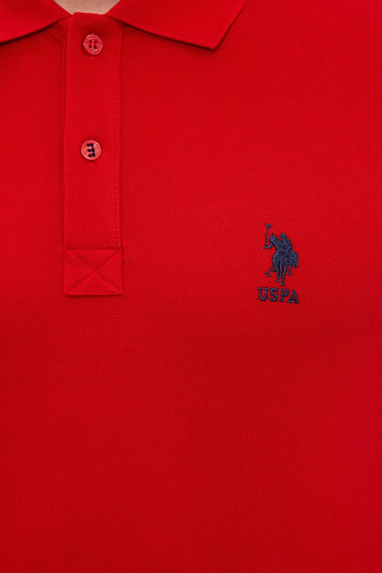 Erkek Kırmızı Basic Polo Yaka Tişört - 50232308083