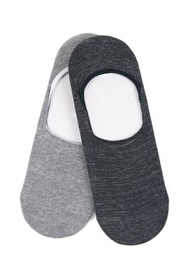 Erkek Gri Melanj Çorap - 50234020002