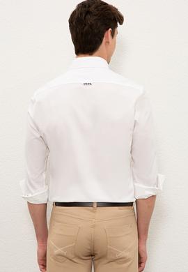 Erkek Beyaz Gömlek Uzunkol Basic - 50234985010
