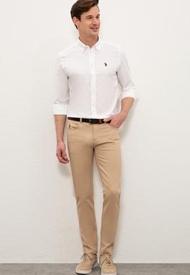 Erkek Beyaz Gömlek Uzunkol Basic - 50234985010