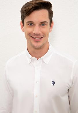 Erkek Beyaz Gömlek Uzunkol Basic - 50234985010