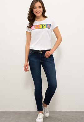 Kadın Mavi Jean Pantolon - 50235002005