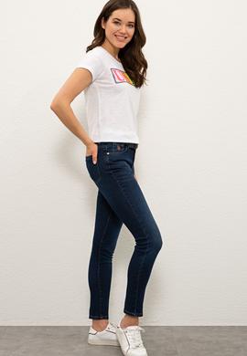 Kadın Mavi Jean Pantolon - 50235002005