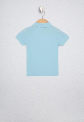 Erkek Çocuk Açık Mavi Polo Yaka Tişört - 50238484219