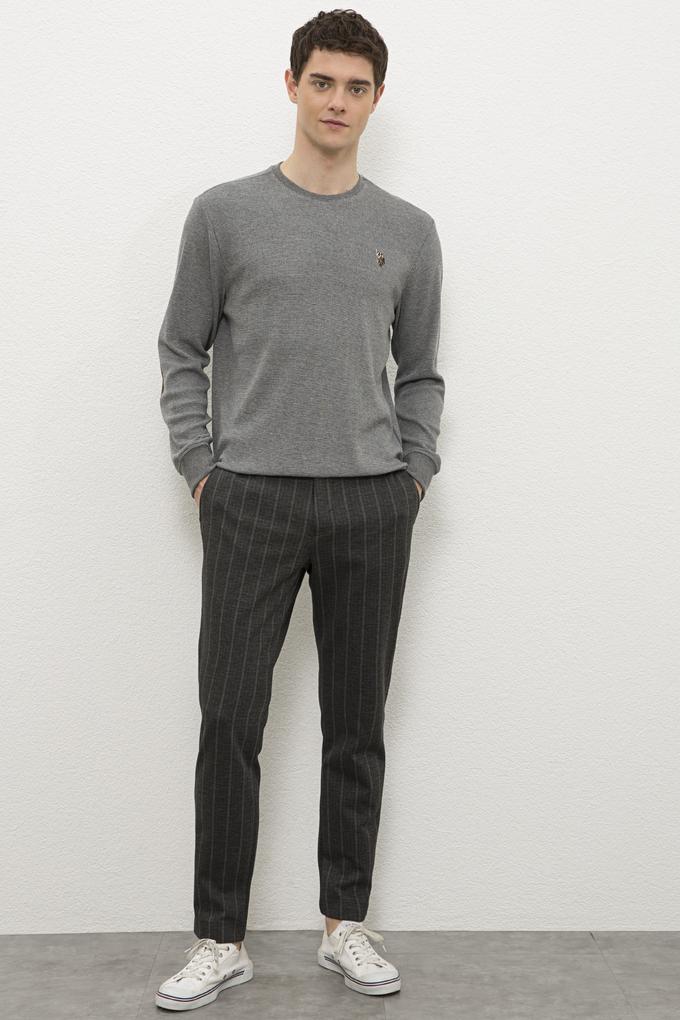 Erkek Antrasit Melanj Eşofman Altı