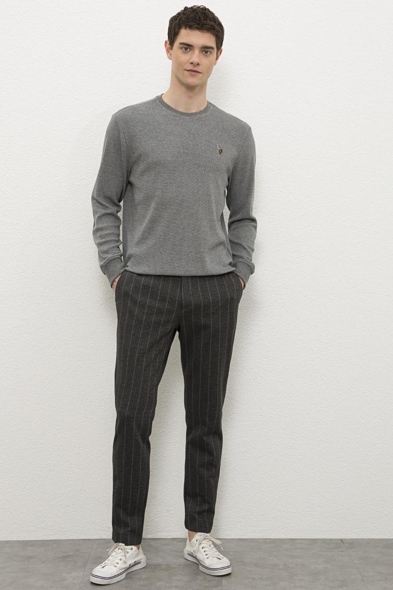 Erkek Antrasit Melanj Eşofman Altı