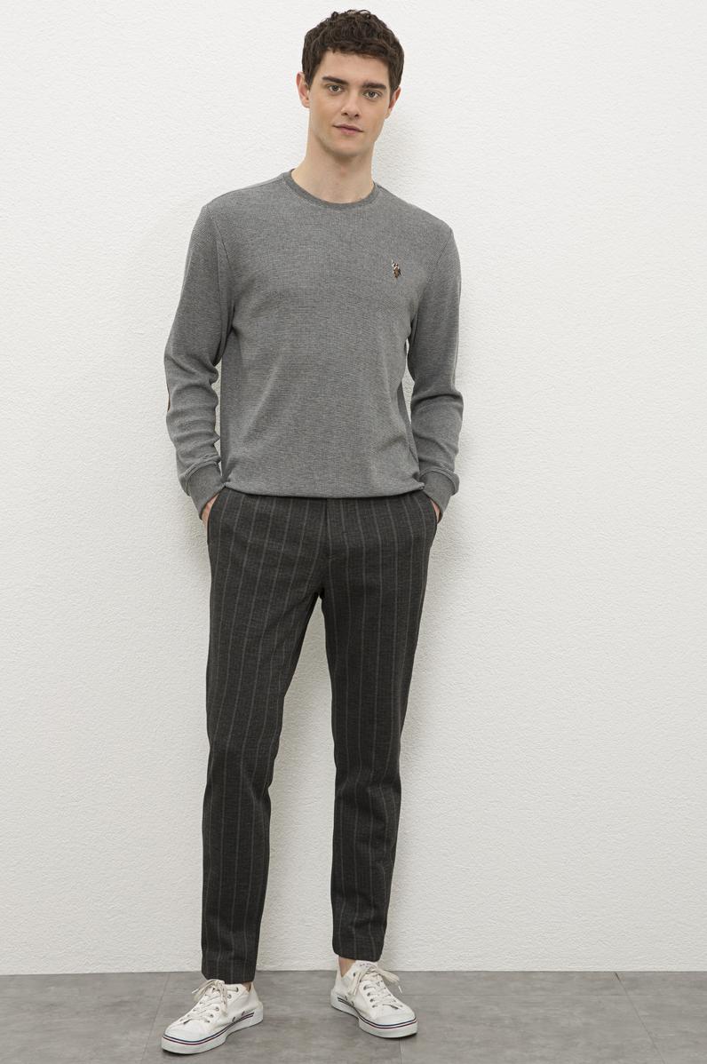 Erkek Antrasit Melanj Eşofman Altı