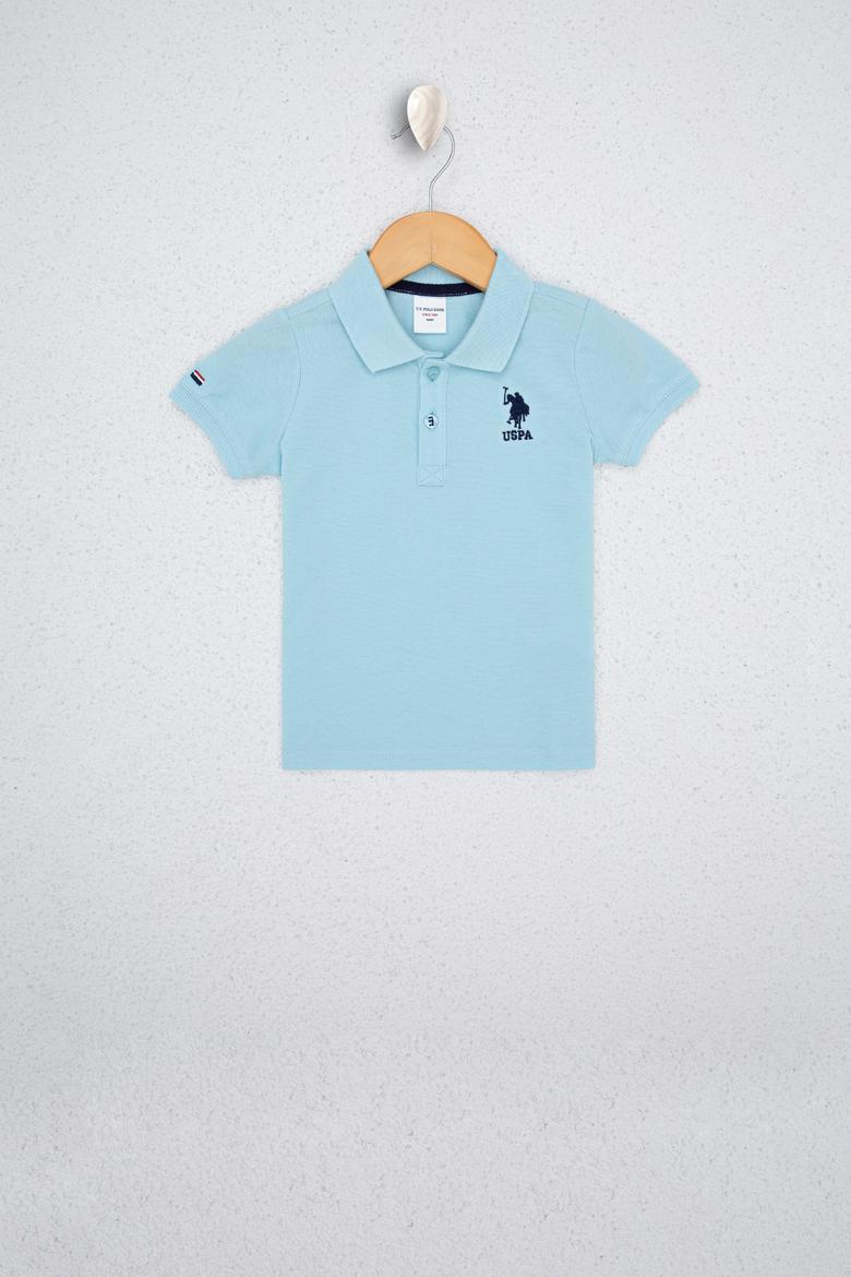 Erkek Çocuk Açık Mavi Polo Yaka Tişört