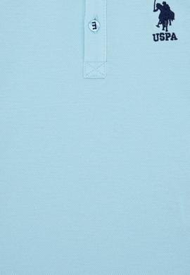 Erkek Çocuk Açık Mavi Polo Yaka Tişört - 50238484219