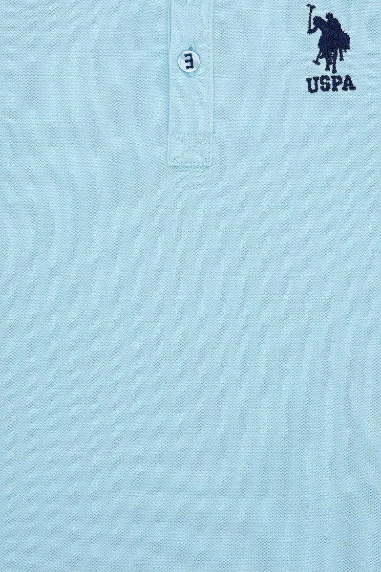 Erkek Çocuk Açık Mavi Polo Yaka Tişört - 50238484219