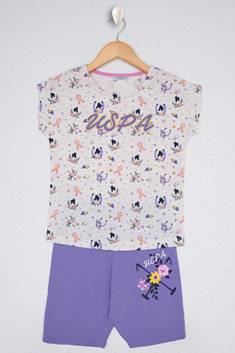 Kız Çocuk Krem Melanj Pijama