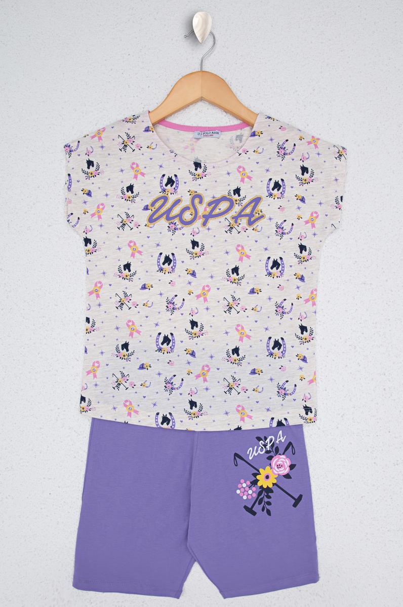 Kız Çocuk Krem Melanj Pijama