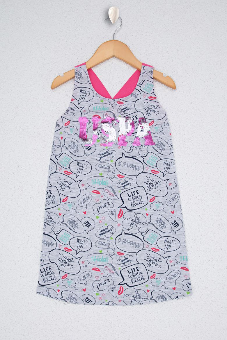 Kız Çocuk Gri Gecelik