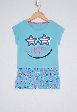 Kız Çocuk Mavi Pijama Takım - 50241943004
