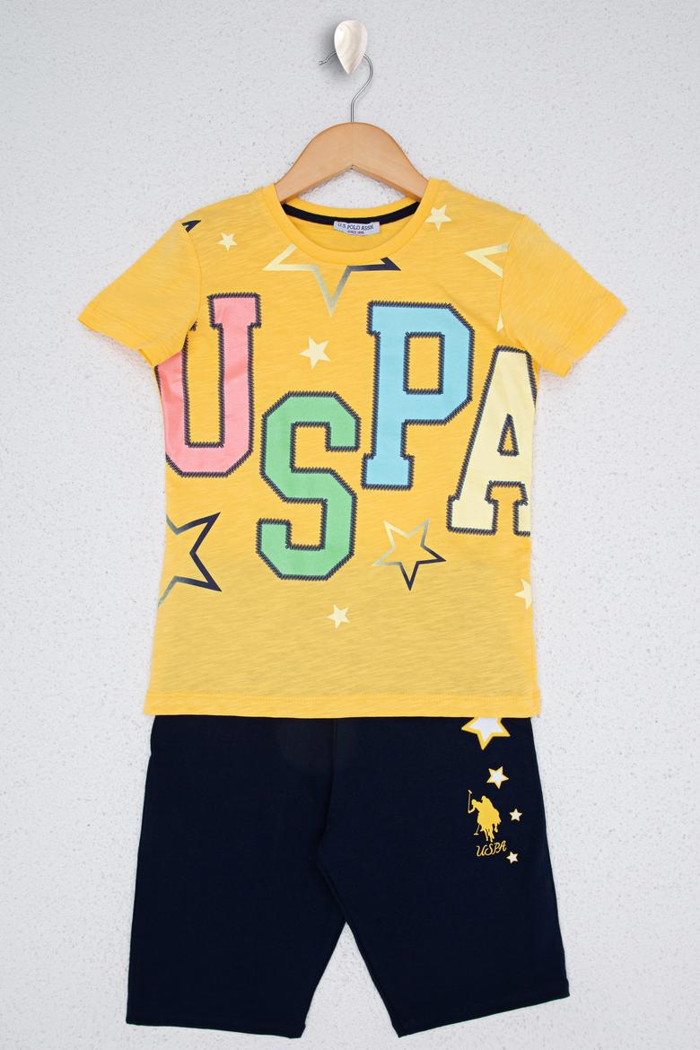 Kız Çocuk Sarı Pijama Takımı