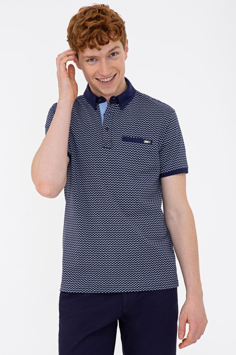 Erkek Lacivert Polo Yaka Tişört