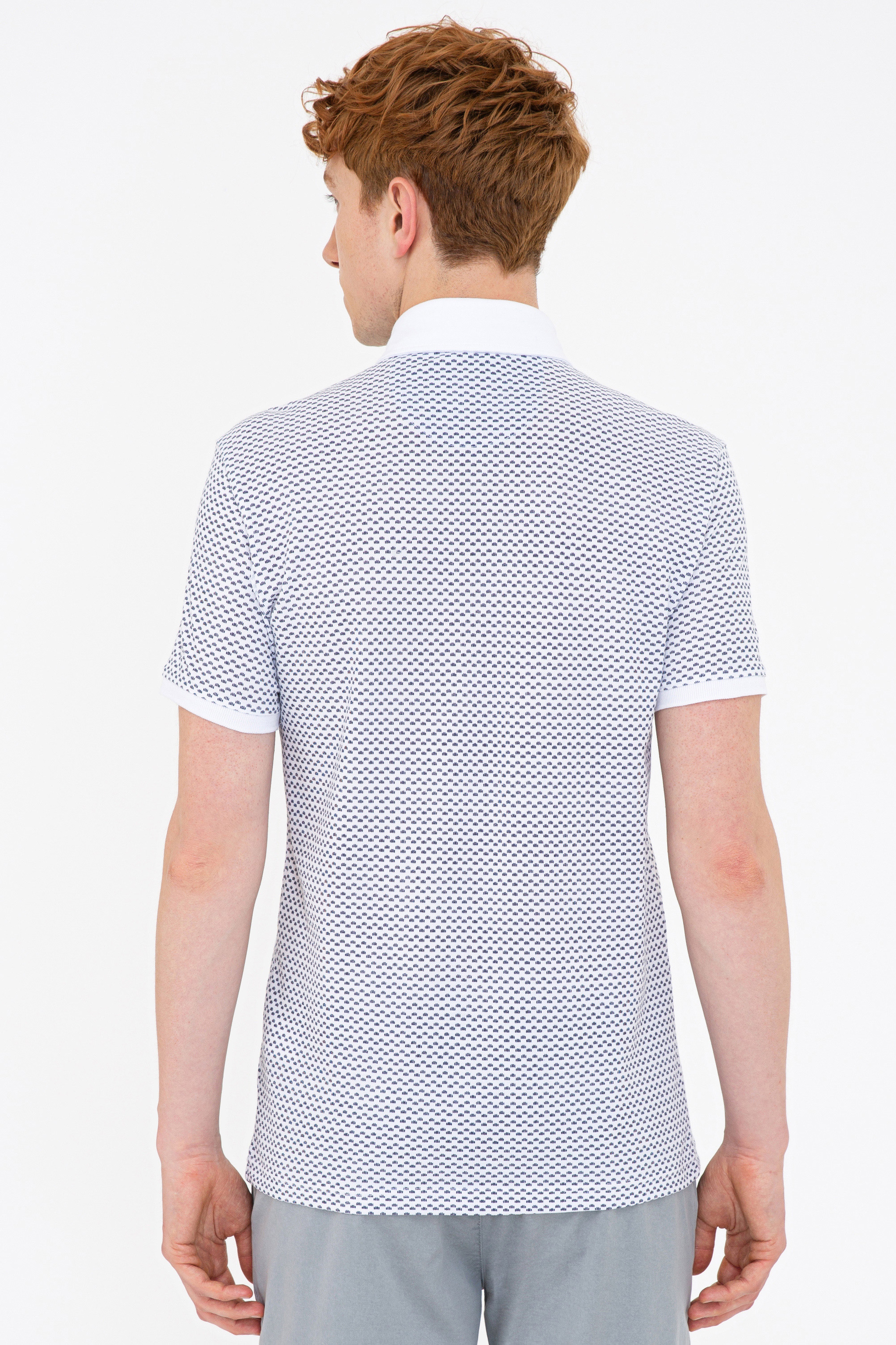Erkek Beyaz Polo Yaka T-Shirt