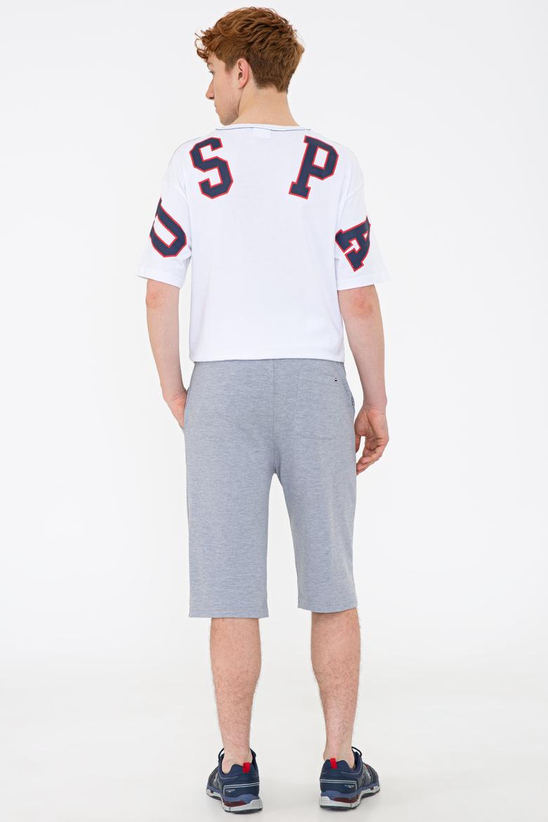 Erkek Gri Melanj Örme Şort - 50232280012