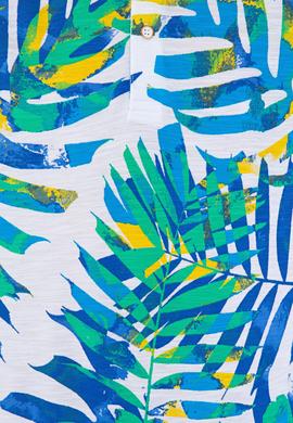 Erkek İndigo Polo Yaka Tişört - 50231974018