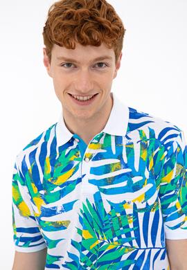 Erkek İndigo Polo Yaka Tişört - 50231974018