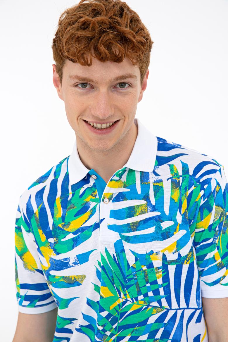 Erkek İndigo Polo Yaka Tişört - 50231974018