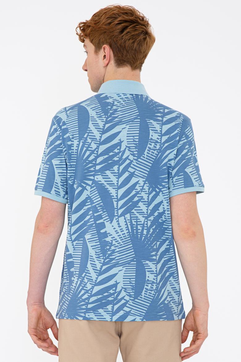 Erkek İndigo Polo Yaka Tişört - 50231980010