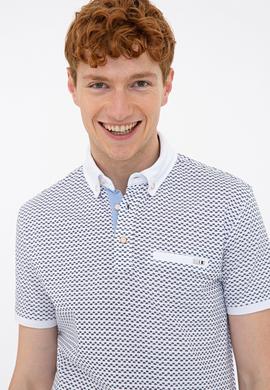 Erkek Beyaz Polo Yaka T-Shirt - 50231982009