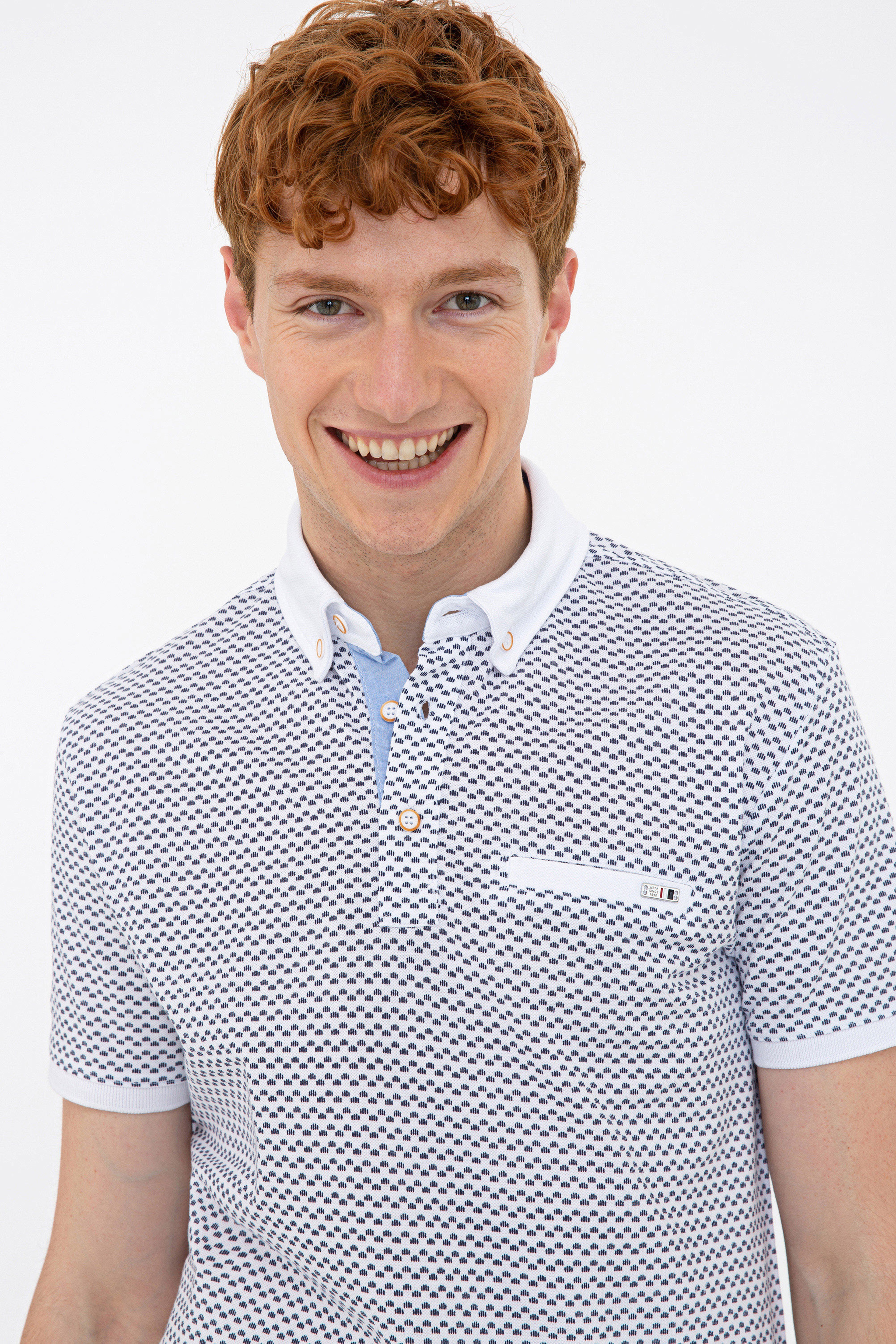 Erkek Beyaz Polo Yaka T-Shirt