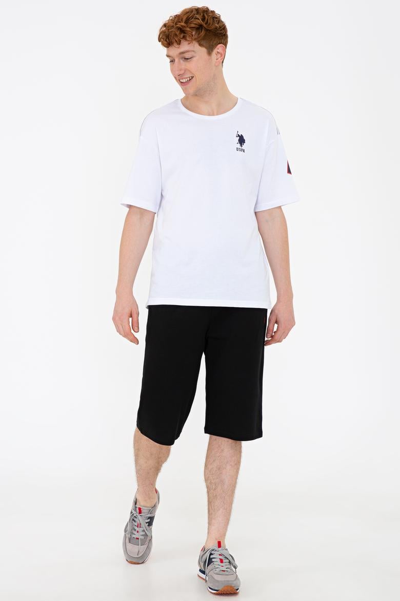 Erkek Siyah Örme Şort