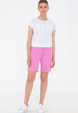 Kadın Lila Dokuma Şort - 50232728008