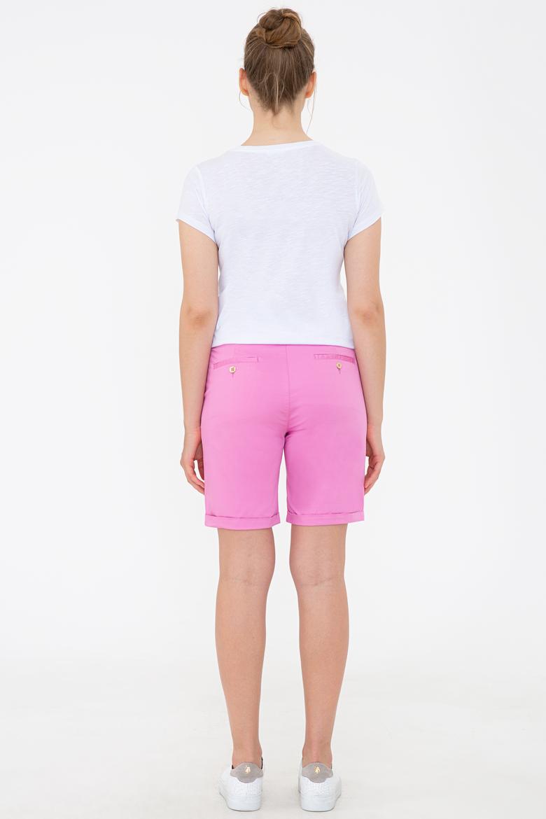 Kadın Lila Dokuma Şort - 50232728008