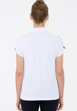Kadın Beyaz Polo Yaka T-Shirt - 50234656004