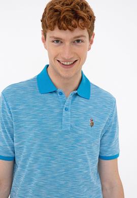 Erkek Kobalt Polo Yaka Tişört - 50235394041