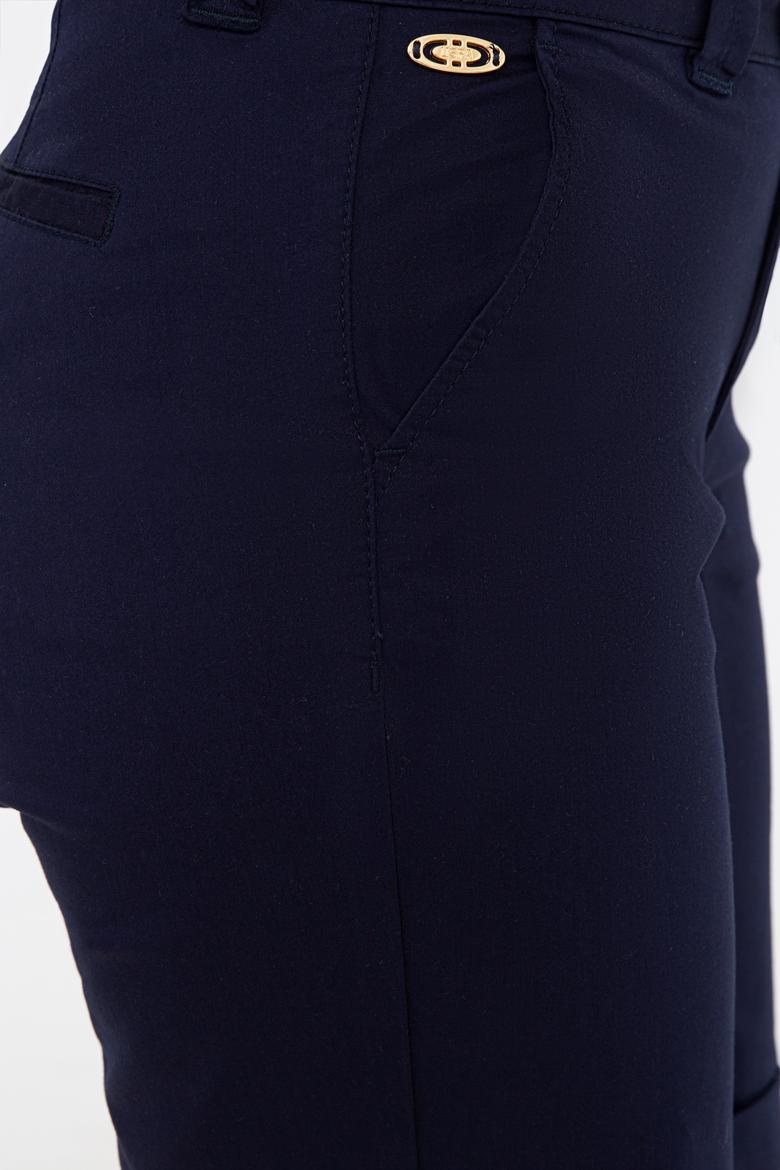 Kadın Lacivert Dokuma Şort - 50232728043