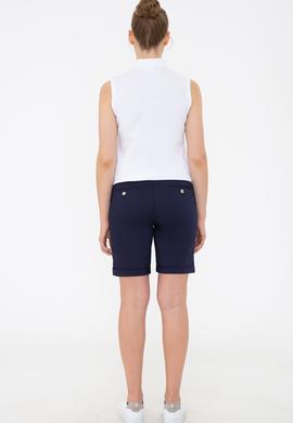 Kadın Lacivert Dokuma Şort - 50232728043