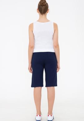 Kadın Lacivert Örme Şort - 50235812004