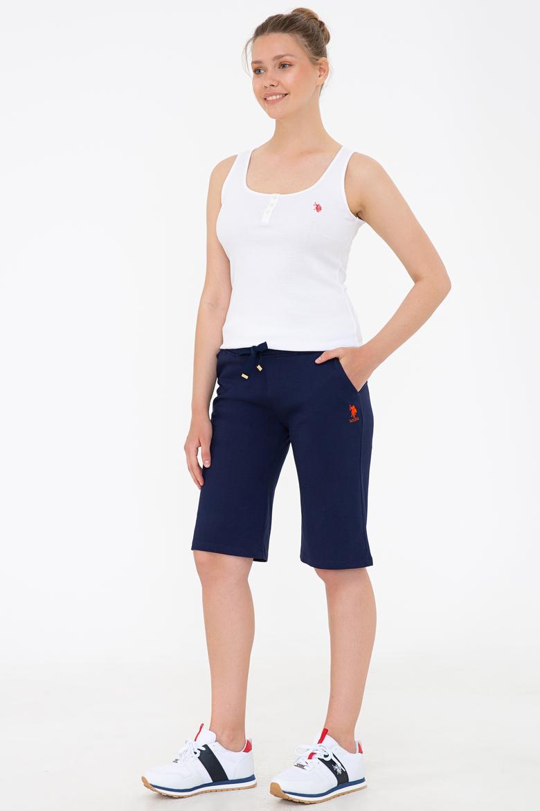 Kadın Lacivert Örme Şort - 50235812004